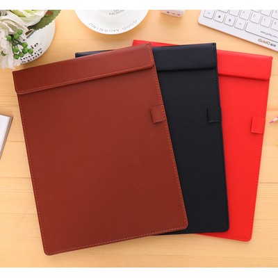 Leather Check Presenter with Magnet