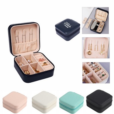 PU Leather Travel Jewelry Box