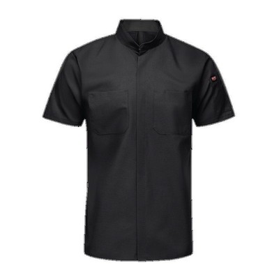Red Kap® Solid Short Sleeve Pro+ Work Shirt w/OilBlok & MIMIX™ - Black