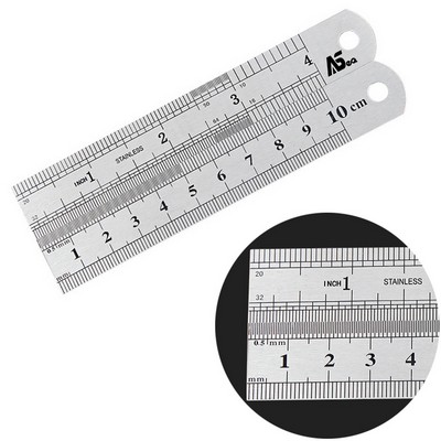 4" Stainless Steel Ruler