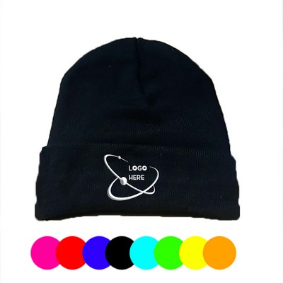 Warm Cozy Knitted Cuffed Skull Cap for Adults Kids