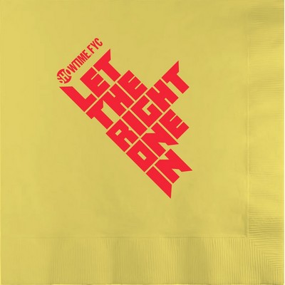 Mimosa Yellow 3-Ply Luncheon Napkins - 1-Color Screen Print