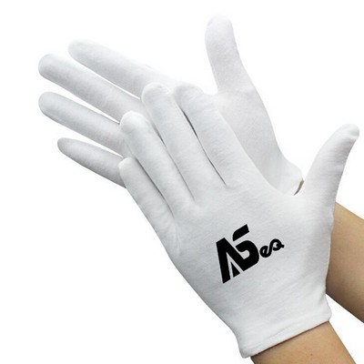 White Cotton Work Gloves