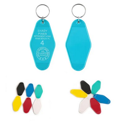 Motel Hotel Room Keychain