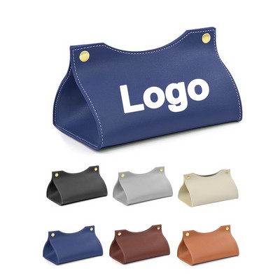 Rectangle PU Leather Tissue Box