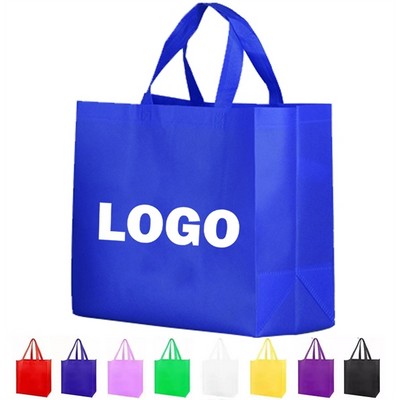 Large Size Laminated Non-Woven Shopping Bag (15"W x 13"H x 7"D)