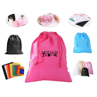 Non-Woven Drawstring Storage Bag Dustproof Shoe Bag