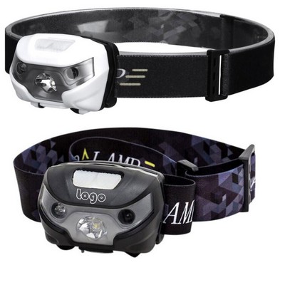 Rechargeable Waterproof Headlamp With Motion Sensor