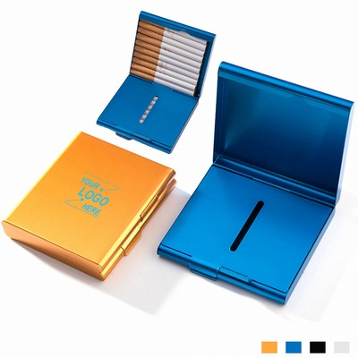 Double-Sided Aluminum Cigarette Holder Case
