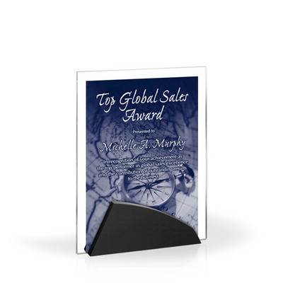 Laurel Rectangle Acrylic Award, 7x9