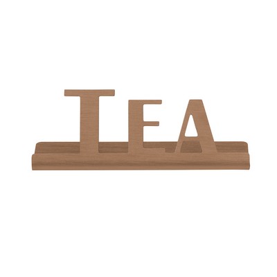 Laser Cut Rose Gold Table Sign (Tea)