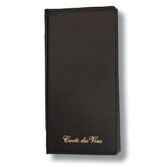 6 ¼" x 12 ½" Wine Card Made w/"AA" Leatherette