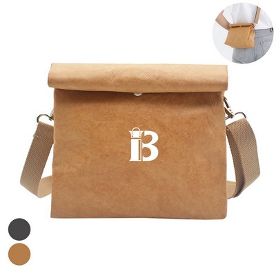 Lightweight Tyvek Paper Crossbody Bag