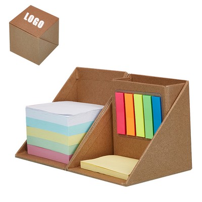 Cubic Box Sticky Note Memo Pad Holder