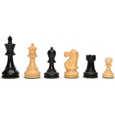 Jacques Style Chess Pieces, Weighted with 3.375" King