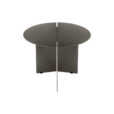 blomus Oru Medium Burnt Gray Steel Side Table