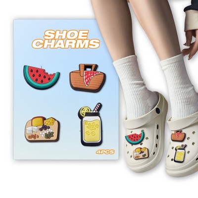 4 Pack Custom Charm On 3x4 Card