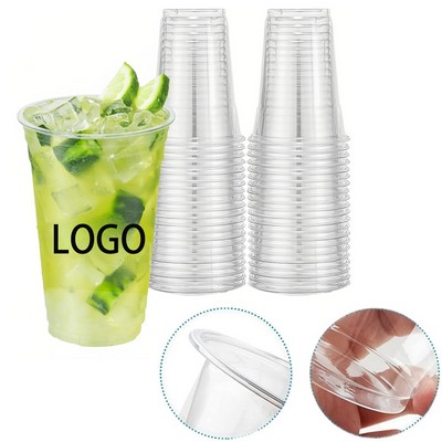 16 OZ Clear Plastic Drinking Disposable Cups Eco-Friendly