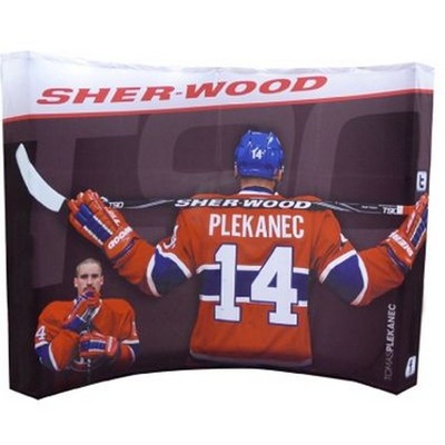 10' - 108''x89'' Curved Pop-Up Banner Wall Kit
