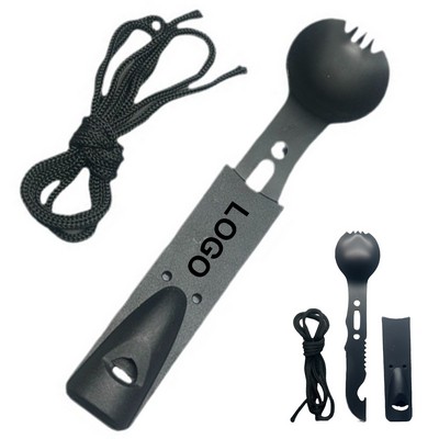 7" 1 Multifunctional Camping Spork Set