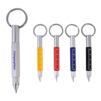 6-In-1 Multifunctional Pen With Key Ring