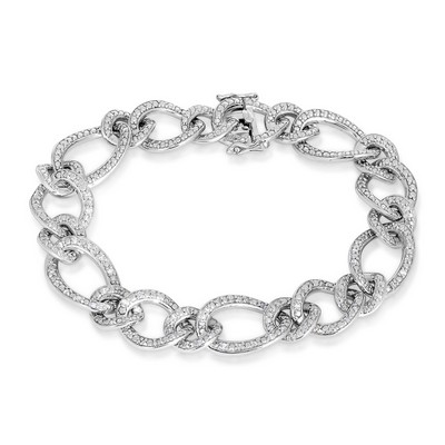 Jilco Inc Diamond Link Bracelet