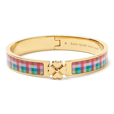 kate spade new york Heritage Spade Flower Hinged Bangle - Blue Madras