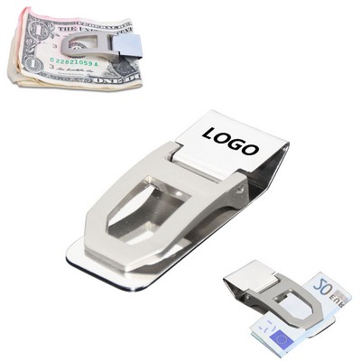 Sleek Stainless Steel Money Clip