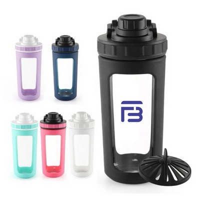 Borosilicate Glass Protein Shaker Bottle