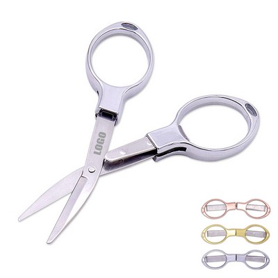 Folded Portable Scissors w/Coating Handle