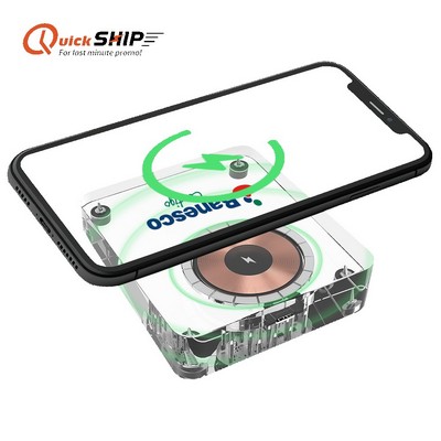 MagDecor Crystal Wireless Charger with Custom Imprint
