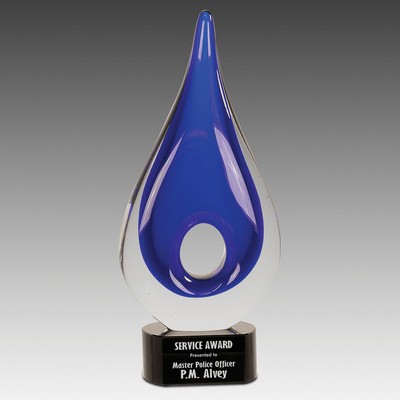 Round Window Raindrop Art Glass