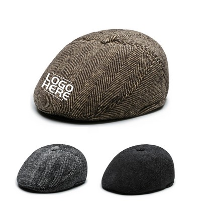 Thickened Warm Woolen Fashion Beret Cap