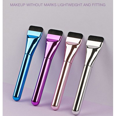 Metallic Flat Makeup Brushes – Precision Application for Foundation and Concealer