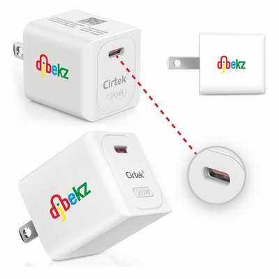 Cirtek® Compact 20W PD Charger (2-Sided Print)