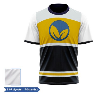 Sublimation Premium Poly Spandex Short Sleeve T-Shirt - Men,