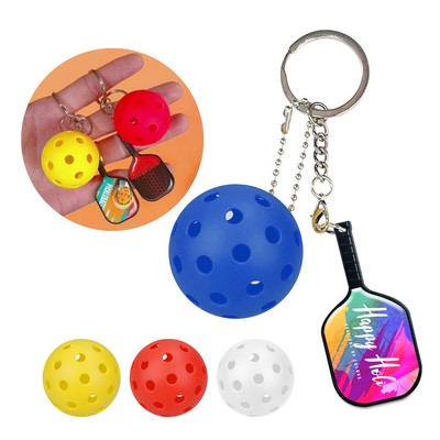 Epoxy Pickleball Paddle w/Ball & Keychain