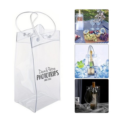 Pvc Clear Wine Ice Tote Bag