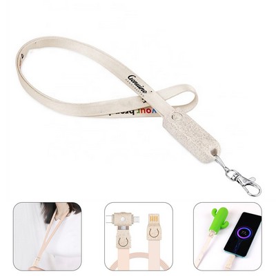 Multi-use Charging Cable Neck Lanyard