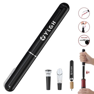 4 IN 1 Pen Shaped Air Pressure Wine Opener