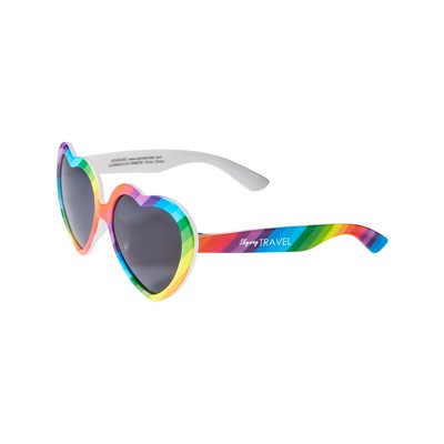 Rainbow Pride Heart Sunglasses