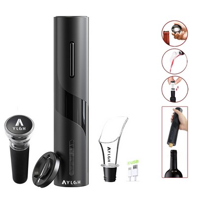Rechargeable Wine Opener With Vacuum Pump Cork