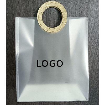 Clear Frosted Gift Tote Bag