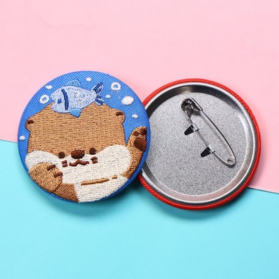 Embroidery Tinplate Lapel Pin