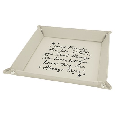Leatherette Snap Up Tray
