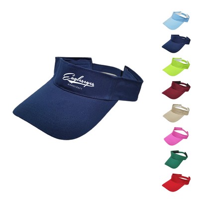 Breathable Cotton Sun Visor Hat