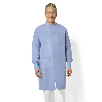 Fashion Seal - Unisex Three-Pocket Snap-Collar Protective Lab Coat