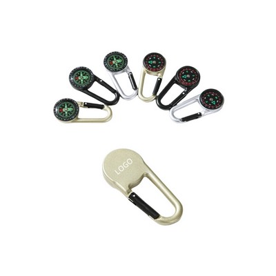 Carabiner Clip On Compass Hiking
