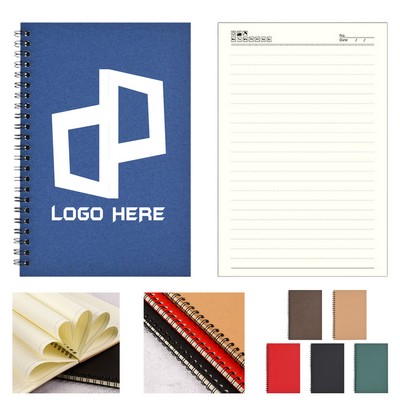 Spiral Notebook W/ Kraft Cover