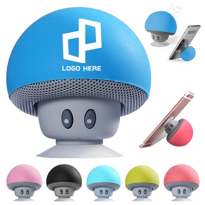 Mushroom Shaped Wireless Bluetooth Speaker W/ Suction Cup
